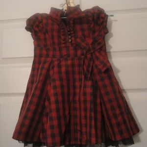 Gap Toddler Girl Checked Holiday Dress sz 18-24mo.